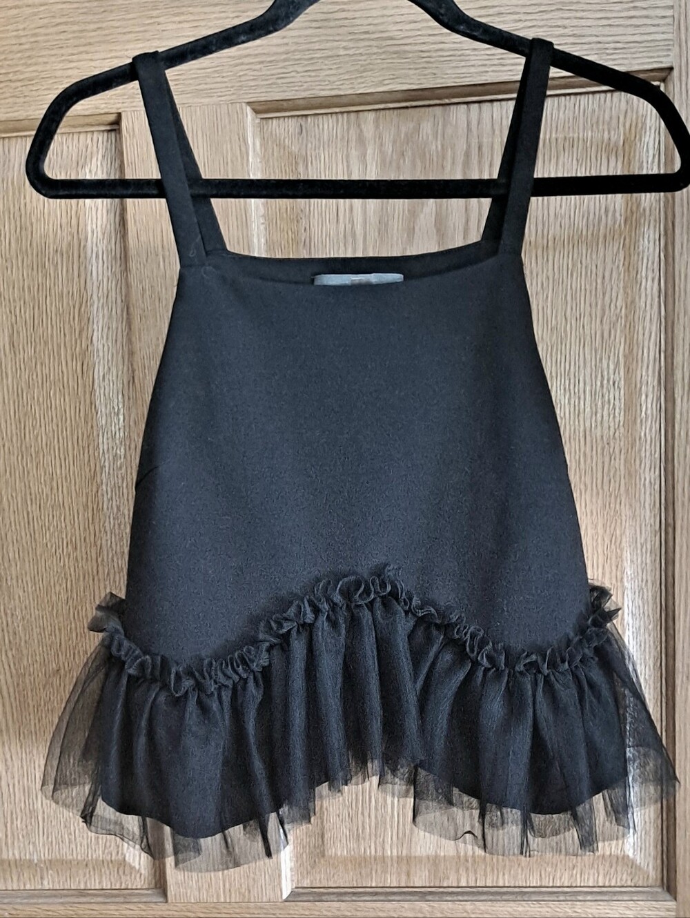 Anthropologie Sunday in Brooklyn Tulle-Hem Ponte Tank-Black - Picture 5 of 8